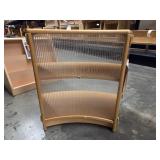 Community Curved Corner Bookshelf and Kaplan Bookshelf