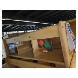 Wooden Cubby Cabinet with Glass display