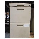Metal 2-Drawer Filing Cabinet with Lock