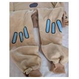 Gingerbread Man Character Fleece Jumpsuit - XL Gingerbread Man Character Fleece Jumpsuit - XL