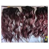 Burgundy Ombre Wavy Clip-in Hair Extensions Burgundy Ombre Wavy Clip-in Hair Extensions