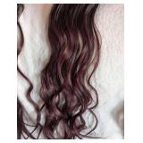 Burgundy Ombre Wavy Clip-in Hair Extensions Burgundy Ombre Wavy Clip-in Hair Extensions