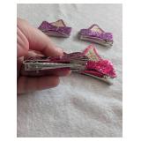 Glitter Ear Hair Bow Clips Set - 2ct Glitter Ear Hair Bow Clips Set - 2ct