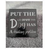 Put The Lid Down Dog Bathroom Sign Put The Lid Down Dog Bathroom Sign
