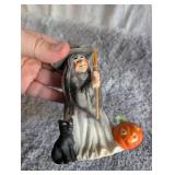 Halloween Ceramic Decorative Set - Haunted House and Witch Halloween Ceramic Decorative Set - Haunted House and Witch