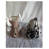 Halloween Ceramic Ghost Tree & Spider Pumpkin Set Halloween Ceramic Ghost Tree & Spider Pumpkin Set