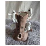 Halloween Ceramic Ghost Tree & Spider Pumpkin Set Halloween Ceramic Ghost Tree & Spider Pumpkin Set