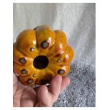 Ceramic Halloween Pumpkin Tea Light Holders - 2 ct Ceramic Halloween Pumpkin Tea Light Holders - 2 ct