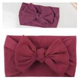 Nylon Baby Bow Headbands -2 ct Nylon Baby Bow Headbands -2 ct