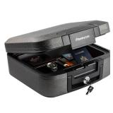 SentrySafe CHW20201 Fire and Water-Resistant Chest Safe with Key Lock  0.28 Cu. ft. - Retail: $106 SentrySafe CHW20201 Fire and Water-Resistant Chest Safe with Key Lock  0.28 Cu. ft. - Retail: $106