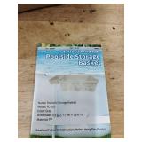 Grey Poolside Storage Basket Model YC-020 - Retail: $15 Grey Poolside Storage Basket Model YC-020 - Retail: $15