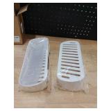 SUNFICON 2 Pack Adhesive Bathroom Shelf Organizer Shower Caddy No Drilling Shower Shelf Bath Essentials Shampoo Spice Holder 4 Clear Adhesives for Shower Room Bathroom Kitchen White - Retail: $16 SUNFICON 2 Pack Adhesive Bathroom Shelf Organizer Shower Caddy No Drilling Shower Shelf Bath Essentials Shampoo Spice Holder 4 Clear Adhesives for Shower Room Bathroom Kitchen White - Retail: $16