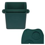 IAOSEN Large Square Knock Box Shock-absorbent Knock Box Espresso with Removable Knock Bar and Non-Slip Base Espresso Accessories for Home/Office (Large Green Knock Box with Tamper Mat) IAOSEN Large Square Knock Box Shock-absorbent Knock Box Espresso with Removable Knock Bar and Non-Slip Base Espresso Accessories for Home/Office (Large Green Knock Box with Tamper Mat)
