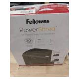 Fellowes Powershred 12 Sheet Cross-Cut Paper Home Office Paper Shredder  19.50  H x 9.69  W x 13.44  D - Retail: $200 Fellowes Powershred 12 Sheet Cross-Cut Paper Home Office Paper Shredder  19.50  H x 9.69  W x 13.44  D - Retail: $200