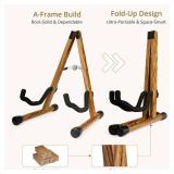 MUSO Guitar Stand,Acoustic Guitar Stand,Wood Classical Electric Guitar Stand,Foldable Bass Guitar Stand,Guitar Accessories also fit Bass,Violin,Ukulele(Zebra) - Retail: $22 MUSO Guitar Stand,Acoustic Guitar Stand,Wood Classical Electric Guitar Stand,Foldable Bass Guitar Stand,Guitar Accessories also fit Bass,Violin,Ukulele(Zebra) - Retail: $22