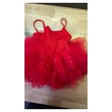 Girls Red Tutu Dress, Size 90 Girls Red Tutu Dress, Size 90
