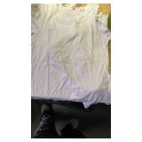 ANRABESS Women Short Sleeve Tops Scoop Neck Ribbed Knit Slim Fitted Basic Tee Shirts Casual Summer Clothes 2025 Fall Outfits White Medium - Retail: $15 ANRABESS Women Short Sleeve Tops Scoop Neck Ribbed Knit Slim Fitted Basic Tee Shirts Casual Summer Clothes 2025 Fall Outfits White Medium - Retail: $15