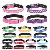 haoyueer Rhinestone Dog Collar, Adjustable Cute Dazzling Sparkling Soft Leather Dog Collar Crystal Diamond Pet Dog Puppy Collar (L, Purple) - Retail: $16 haoyueer Rhinestone Dog Collar, Adjustable Cute Dazzling Sparkling Soft Leather Dog Collar Crystal Diamond Pet Dog Puppy Collar (L, Purple) - Retail: $16
