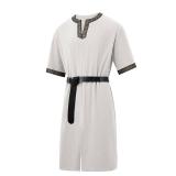 Runcati Mens Medieval Pirate Costume Tunic Renaissance Knight Warrior Viking LARP Halloween Tops - Retail: $25 Runcati Mens Medieval Pirate Costume Tunic Renaissance Knight Warrior Viking LARP Halloween Tops - Retail: $25