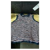 Yanekop Womens Striped Tank Top Oversized Crewneck Shirt Loose Fit Casual Tank Tops Sleeveless Summer Tops(Pink Navy,L) - Retail: $6 Yanekop Womens Striped Tank Top Oversized Crewneck Shirt Loose Fit Casual Tank Tops Sleeveless Summer Tops(Pink Navy,L) - Retail: $6