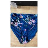 Floral Navy Blue Swimwear Bottom size XL  - Retail: $15 Floral Navy Blue Swimwear Bottom size XL  - Retail: $15