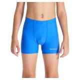DEVOROPA Youth Boys,Big Kid, Swim Shorts Square Leg Swimsuit Nylon Swimming Boxer Brief UPF 50+ Blue L - Retail: $20 DEVOROPA Youth Boys,Big Kid, Swim Shorts Square Leg Swimsuit Nylon Swimming Boxer Brief UPF 50+ Blue L - Retail: $20