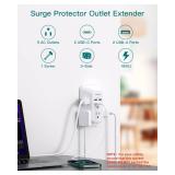 Surge Protector Outlet Extender - Addtam 5-Outlet Splitter with 4 USB Wall Charger(2 USB-C Ports), Multi Plug Outlet Power Strip for Home, Dorm Room Essentials - Retail: $18 Surge Protector Outlet Extender - Addtam 5-Outlet Splitter with 4 USB Wall Charger(2 USB-C Ports), Multi Plug Outlet Power Strip for Home, Dorm Room Essentials - Retail: $18