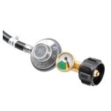JEASOM 4FT Propane Regulator Hose with Gauge Fit for Blackstone 17/22 Tabletop Griddle BOSS 2 Burner Gas Griddles. - Retail: $21 JEASOM 4FT Propane Regulator Hose with Gauge Fit for Blackstone 17/22 Tabletop Griddle BOSS 2 Burner Gas Griddles. - Retail: $21