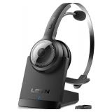 LEVN Bluetooth 5.0 Headset, Wireless Headset with Microphone (AI Noise Cancelling), 35Hrs Bluetooth Headphones with USB Dongle for PC, Suitable for Remote Work/Call Center/Zoom/Teams/Cell Phone - Reta LEVN Bluetooth 5.0 Headset, Wireless Headset with Microphone (AI Noise Cancelling), 35Hrs Bluetooth Headphones with USB Dongle for PC, Suitable for Remote Work/Call Center/Zoom/Teams/Cell Phone - Reta