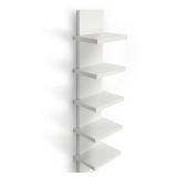 Bloddream 5 Tier Wall Shelves White, Vertical Column Shelf Floating Storage Home Decor Organizer Tall Tower Design Utility Shelving Bedroom Living Room, 30.7, 31 - Retail: $27 Bloddream 5 Tier Wall Shelves White, Vertical Column Shelf Floating Storage Home Decor Organizer Tall Tower Design Utility Shelving Bedroom Living Room, 30.7, 31 - Retail: $27