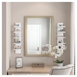 Bloddream 5 Tier Wall Shelves White, Vertical Column Shelf Floating Storage Home Decor Organizer Tall Tower Design Utility Shelving Bedroom Living Room, 30.7, 31 - Retail: $27 Bloddream 5 Tier Wall Shelves White, Vertical Column Shelf Floating Storage Home Decor Organizer Tall Tower Design Utility Shelving Bedroom Living Room, 30.7, 31 - Retail: $27