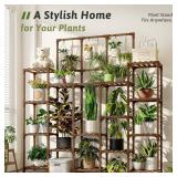 GENTINGBRO Plant Stand Indoor Outdoor 63" Tall Plant Shelf for Plants 14-Tier Large Plant Sheves for Living Room Heavy Duty Plant Rack Garden Balcony Patio Hanging Planter - Retail: $45 GENTINGBRO Plant Stand Indoor Outdoor 63" Tall Plant Shelf for Plants 14-Tier Large Plant Sheves for Living Room Heavy Duty Plant Rack Garden Balcony Patio Hanging Planter - Retail: $45