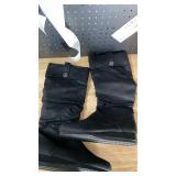 Black Tall Weather Resistant Boots size large  - Retail: $45 Black Tall Weather Resistant Boots size large  - Retail: $45