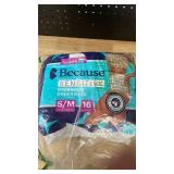 Because Sensitive Overnight Underwear S/M 16 Count - Retail: $15 Because Sensitive Overnight Underwear S/M 16 Count - Retail: $15