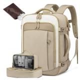 LOVEVOOK Travel Backpack for Women Men, 40L Carry On Backpack with 3 Packing Cubes,TSA Personal Item Travel Bag Airline Approved, Water Resistant Weekender Overnight Luggage Daypack - Retail: $46 LOVEVOOK Travel Backpack for Women Men, 40L Carry On Backpack with 3 Packing Cubes,TSA Personal Item Travel Bag Airline Approved, Water Resistant Weekender Overnight Luggage Daypack - Retail: $46