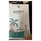 B2PRITY Black One-Piece Swimsuit with White Trim size large  - Retail: $25 B2PRITY Black One-Piece Swimsuit with White Trim size large  - Retail: $25