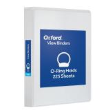 Oxford Ring Binders, 1\ Round Ring Binders, View Binder, Covers on 3 Sides, XtraLife Hinge, Non-Stick, PVC-Free, White, 225 Sheet Capacity (1002512) - Retail: $4in Oxford Ring Binders, 1\ Round Ring Binders, View Binder, Covers on 3 Sides, XtraLife Hinge, Non-Stick, PVC-Free, White, 225 Sheet Capacity (1002512) - Retail: $4in