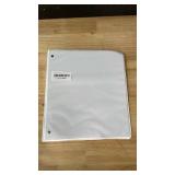 Oxford Ring Binders, 1\ Round Ring Binders, View Binder, Covers on 3 Sides, XtraLife Hinge, Non-Stick, PVC-Free, White, 225 Sheet Capacity (1002512) - Retail: $4in Oxford Ring Binders, 1\ Round Ring Binders, View Binder, Covers on 3 Sides, XtraLife Hinge, Non-Stick, PVC-Free, White, 225 Sheet Capacity (1002512) - Retail: $4in
