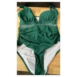 Elegant Green One-Piece Swimsuit Size M - Retail: $25 Elegant Green One-Piece Swimsuit Size M - Retail: $25