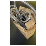 SPECILITE 50ft 304 Stainless Steel Garden Hose Metal, Heavy Duty Water Pipe with Nozzles for Yard, Outdoor - Flexible, Never Kink and Tangle, Puncture Resistant (Sliver) - Retail: $36 SPECILITE 50ft 304 Stainless Steel Garden Hose Metal, Heavy Duty Water Pipe with Nozzles for Yard, Outdoor - Flexible, Never Kink and Tangle, Puncture Resistant (Sliver) - Retail: $36