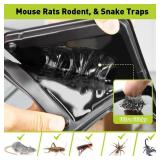 Pelrayt Glue Mouse Traps Indoor for Home, Rat Trap-12 Pack, Large Heavy Duty Glue Traps for Safe Home Pest Control. Pre-Scented, Non-Toxic Sticky Boards for Mice, Rats and More. Easy To Use - Retail:  Pelrayt Glue Mouse Traps Indoor for Home, Rat Trap-12 Pack, Large Heavy Duty Glue Traps for Safe Home Pest Control. Pre-Scented, Non-Toxic Sticky Boards for Mice, Rats and More. Easy To Use - Retail: