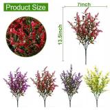 20 Bundles Artificial Lavender Flowers for Outdoors Summer Decor, UV Resistant Fake Flowers Plastic Faux Plants Wedding Kitchen Office Table Centerpieces Home Porch Yards Cemetery Decor(Mix Colors) -  20 Bundles Artificial Lavender Flowers for Outdoors Summer Decor, UV Resistant Fake Flowers Plastic Faux Plants Wedding Kitchen Office Table Centerpieces Home Porch Yards Cemetery Decor(Mix Colors) -
