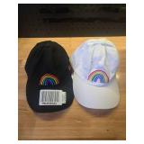 DALIX Rainbow Baseball Cap Womens Hats Cute Hat Soft Cotton Caps in White And Black - Retail: $20 DALIX Rainbow Baseball Cap Womens Hats Cute Hat Soft Cotton Caps in White And Black - Retail: $20