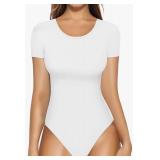 Classic White Short Sleeve Bodysuit Medium  - Retail: $15 Classic White Short Sleeve Bodysuit Medium  - Retail: $15