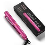 Terviiix Mini Flat Iron Adjustable Temperature, Travel-Size Mini Hair Straightener, Small Flat Irons for Short Hair/Curls Bangs, Ceramic Portable Tiny Hair Curler, Dual Voltage, Auto-Off, Pink, 1/2 Terviiix Mini Flat Iron Adjustable Temperature, Travel-Size Mini Hair Straightener, Small Flat Irons for Short Hair/Curls Bangs, Ceramic Portable Tiny Hair Curler, Dual Voltage, Auto-Off, Pink, 1/2