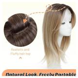 Ms Taj Hair Topper 18 Inch for Women With Thinning Hair - Long Layered 6.5\X6.5\in Synthetic Hair Pieces, Fiber Wiglets for Ladies (3 Tone Blonde) NEEDS BRUSHED - Retail: $28in Ms Taj Hair Topper 18 Inch for Women With Thinning Hair - Long Layered 6.5\X6.5\in Synthetic Hair Pieces, Fiber Wiglets for Ladies (3 Tone Blonde) NEEDS BRUSHED - Retail: $28in