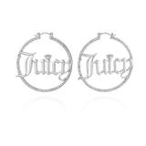 Juicy Couture Goldtone Signature Logo Hoop Earrings For Women - Retail: $7,566 Juicy Couture Goldtone Signature Logo Hoop Earrings For Women - Retail: $7,566