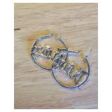 Juicy Couture Goldtone Signature Logo Hoop Earrings For Women - Retail: $7,566 Juicy Couture Goldtone Signature Logo Hoop Earrings For Women - Retail: $7,566