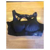Yvette High Impact Zip Front Sports Bra Mesh Racerback Workout High Support Sports Bras for Women Large Breasts, Black Large - Retail: $38 Yvette High Impact Zip Front Sports Bra Mesh Racerback Workout High Support Sports Bras for Women Large Breasts, Black Large - Retail: $38