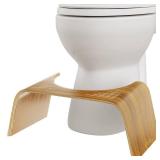Squatty Potty Slim Teak Toilet Stool - 7-inch Height | Original Bathroom Wood Stool for Natural Positioning Squatty Potty Slim Teak Toilet Stool - 7-inch Height | Original Bathroom Wood Stool for Natural Positioning
